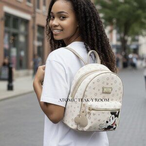 Disney "Mickey Vuitton" Style Mickey Mouse Backpack - NWT